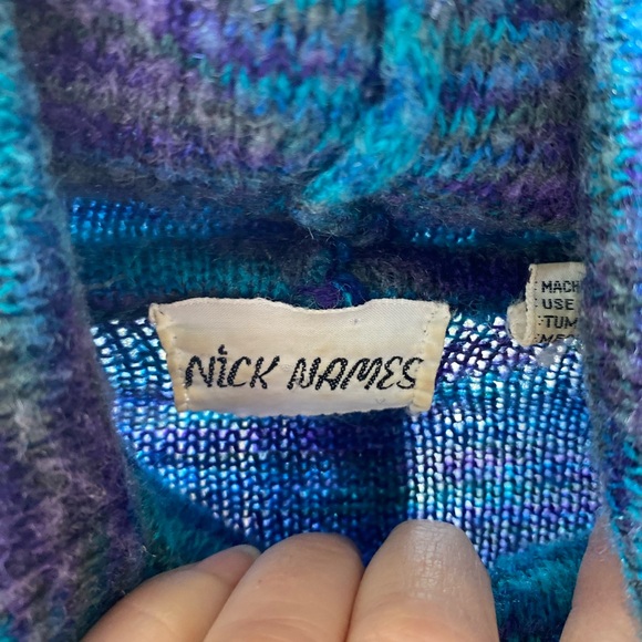 EUC Vintage 80’s Nick Names long-sleeve turtleneck/cowl neck sweater - Picture 3 of 16